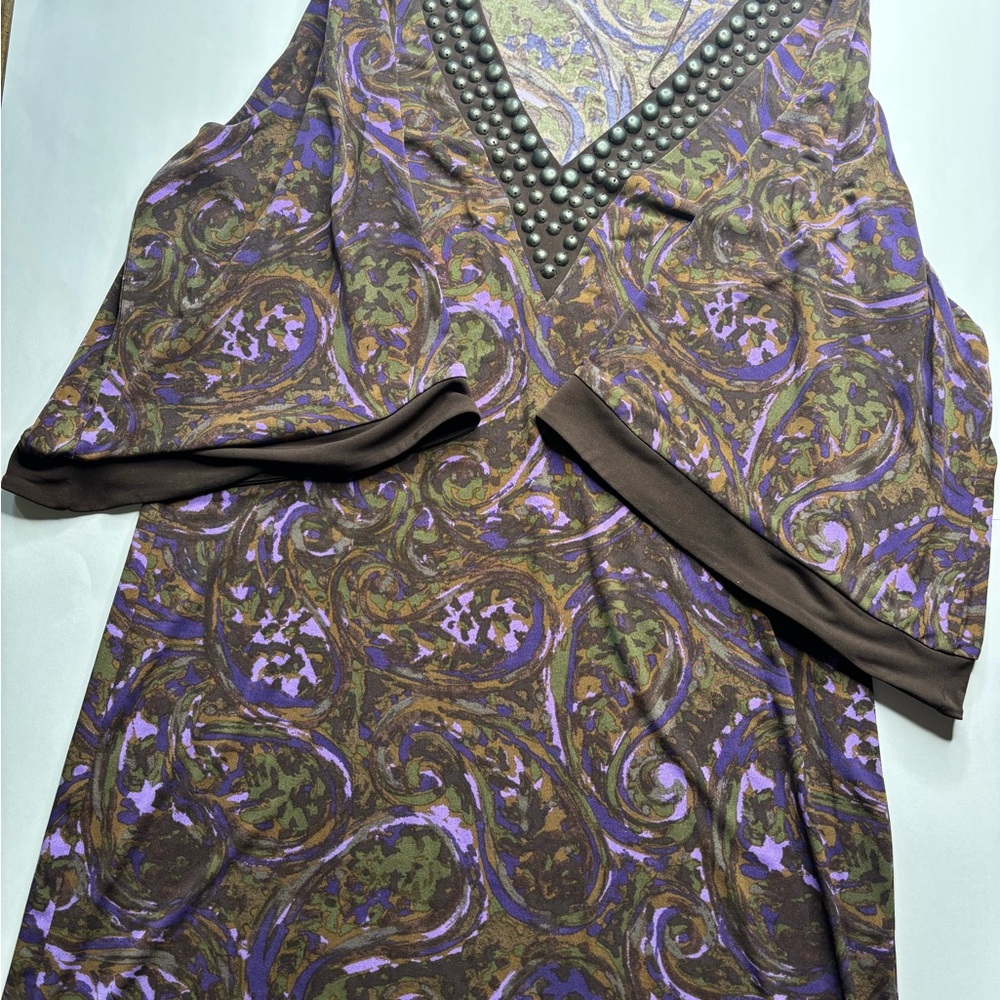 MICHAEL Michael Kors Paisley V-Neck dress